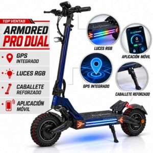 Patinete eléctrico Ecoxtrem Armored PRO Dual
