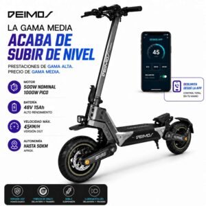Patinete eléctrico Ecoxtrem Deimos Single (DGT cert. A1228)