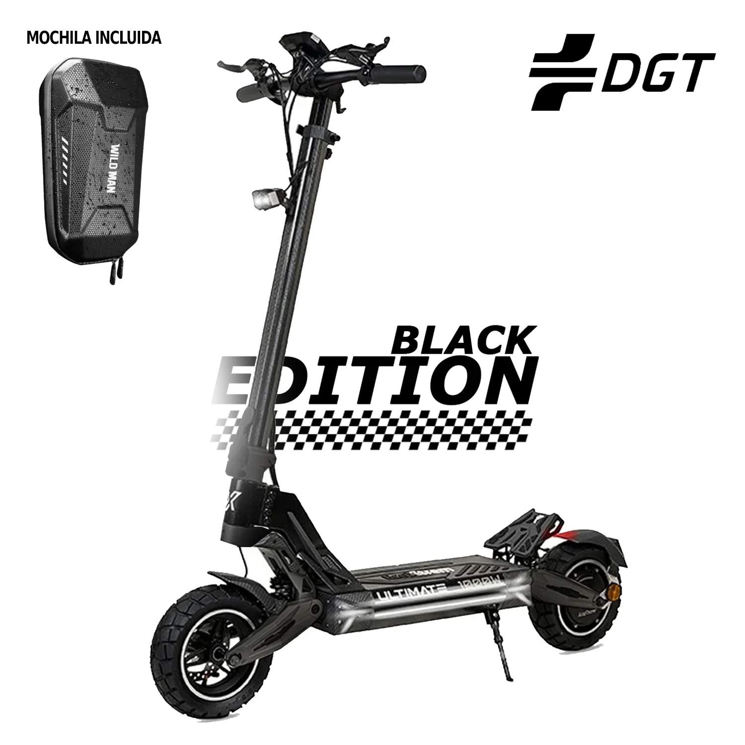 Patinete eléctrico Ecoxtrem M41 Tank Full Black