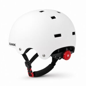 Casco urbano regulable con luz trasera para patinete eléctrico