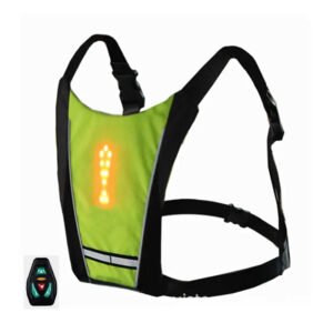Chaleco con luz intermitente para patinete eléctrico