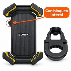 Soporte de móvil de colocación rápida y bloqueo para patinete eléctrico