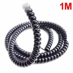 Cubre cable negro brillante (1 metro) para patinete eléctrico
