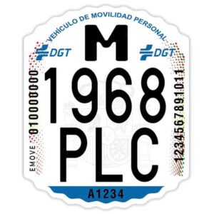 Matricula para patinete electrico DGT homologado